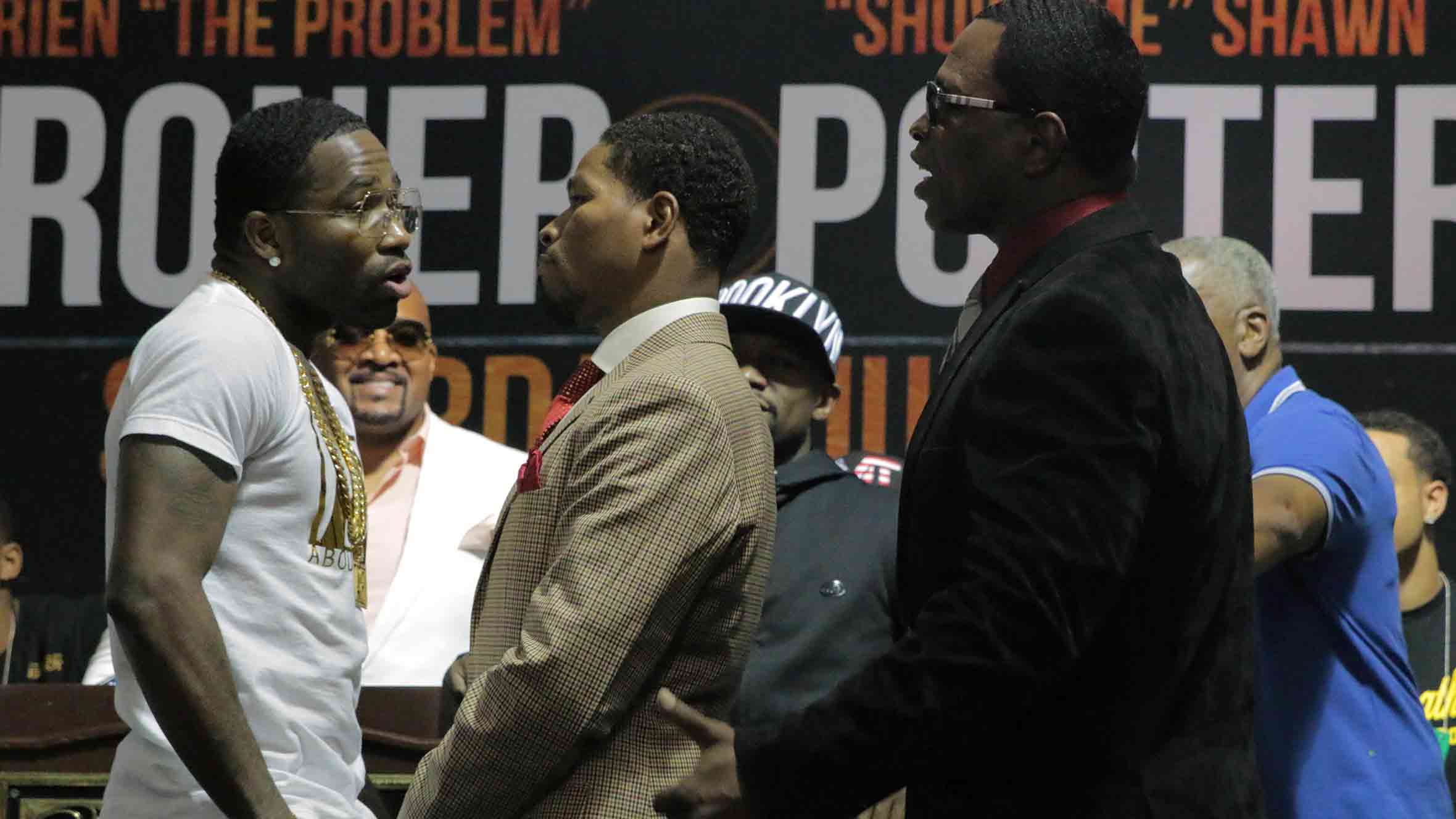 Adrien Broner brought the punch lines, Shawn Porter the poise at