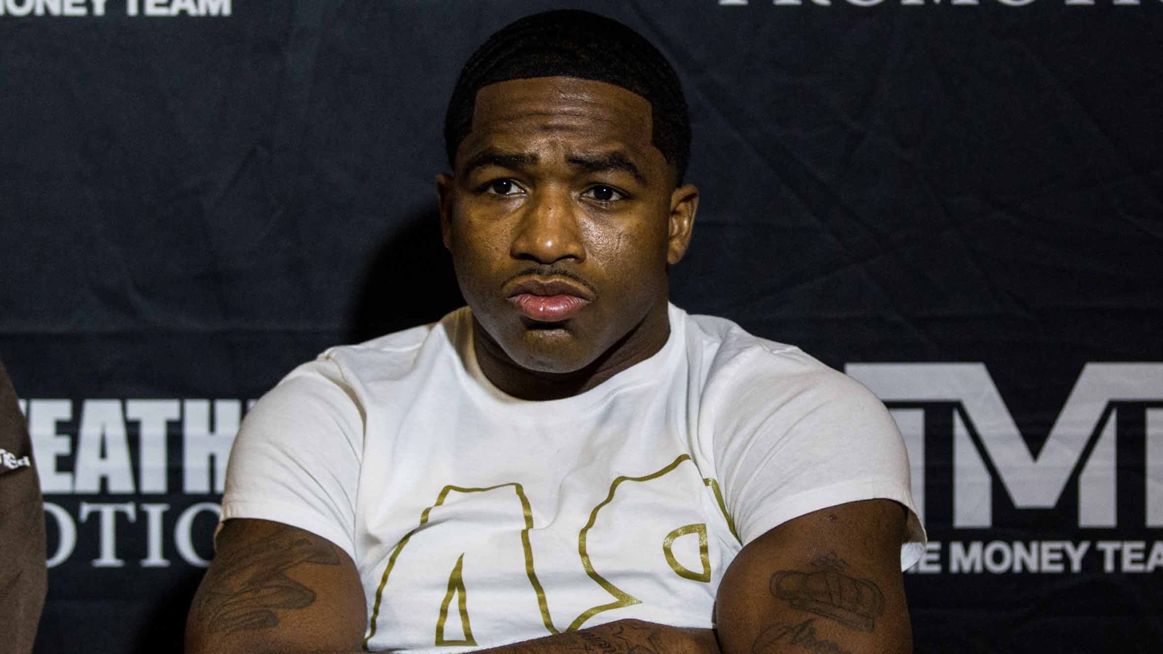 Adrien Broner trains for his fight against Shawn Porter on June 20, 2015