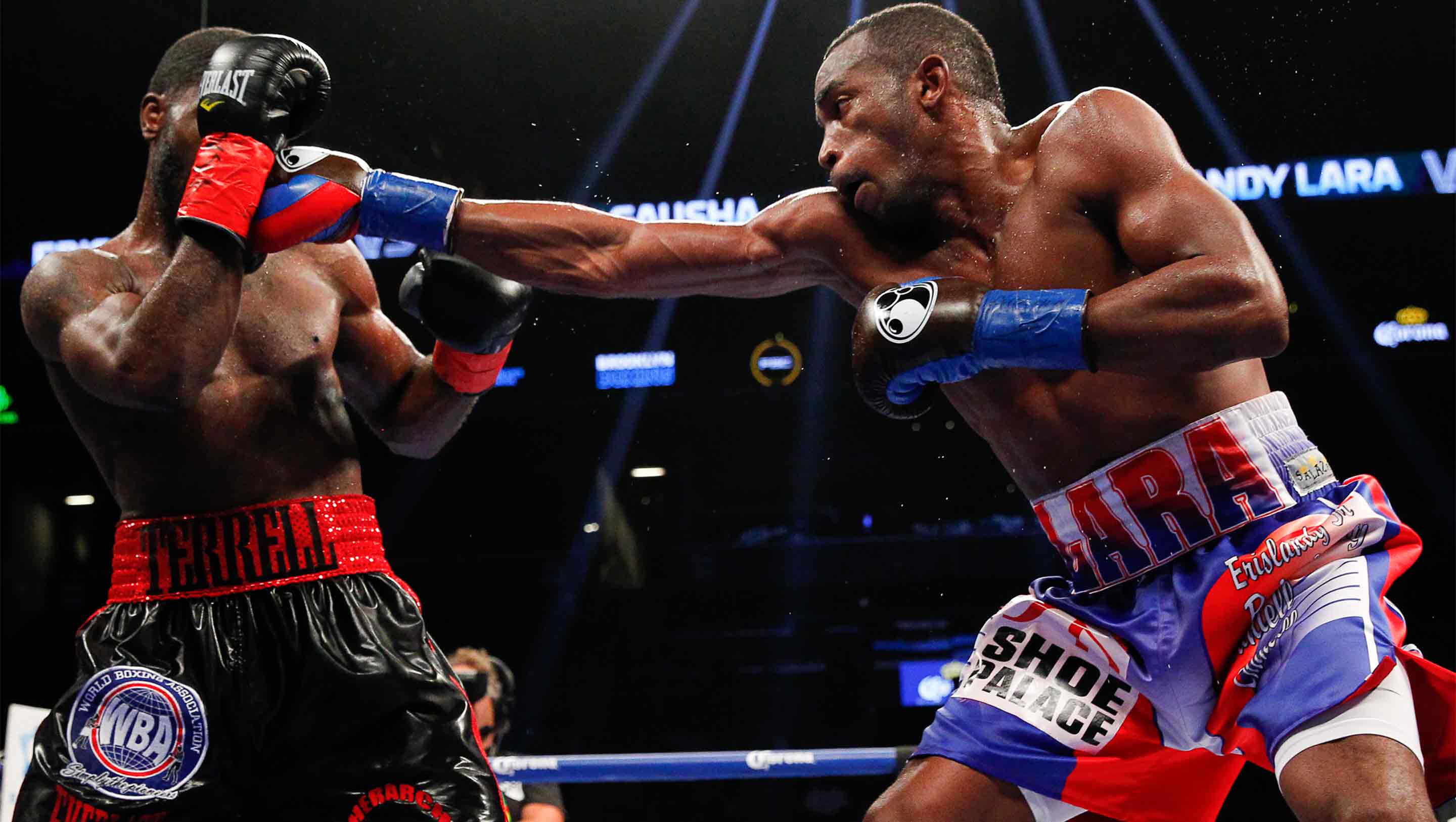 Lara lands solid right jab