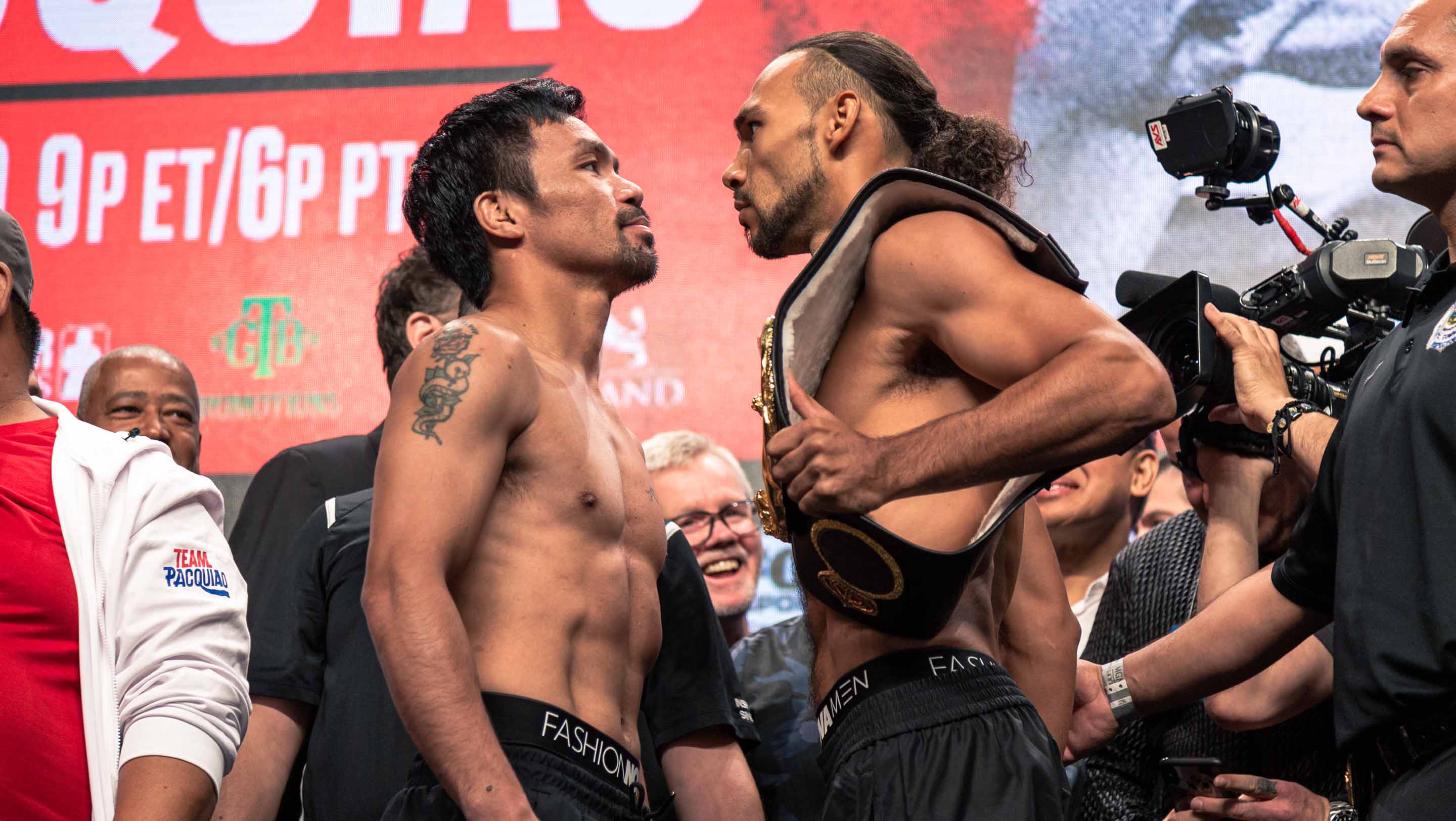 Pacquiao and Thurman Face Off