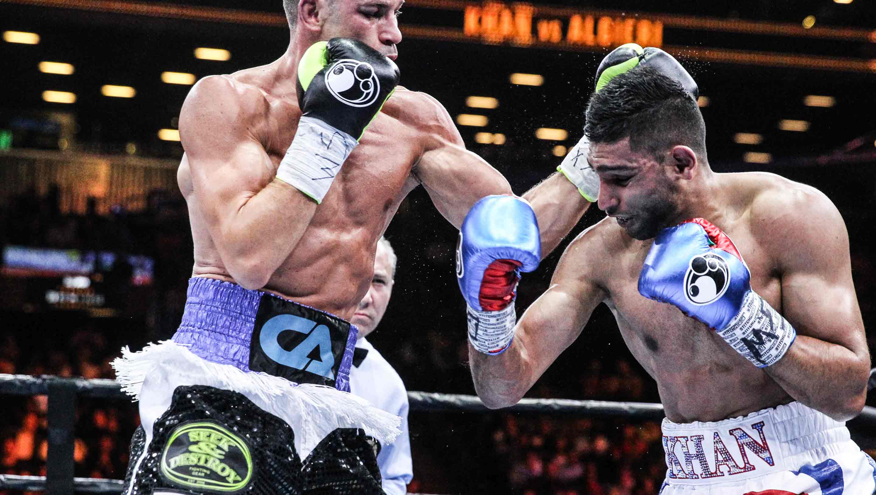 Algieri throws a left