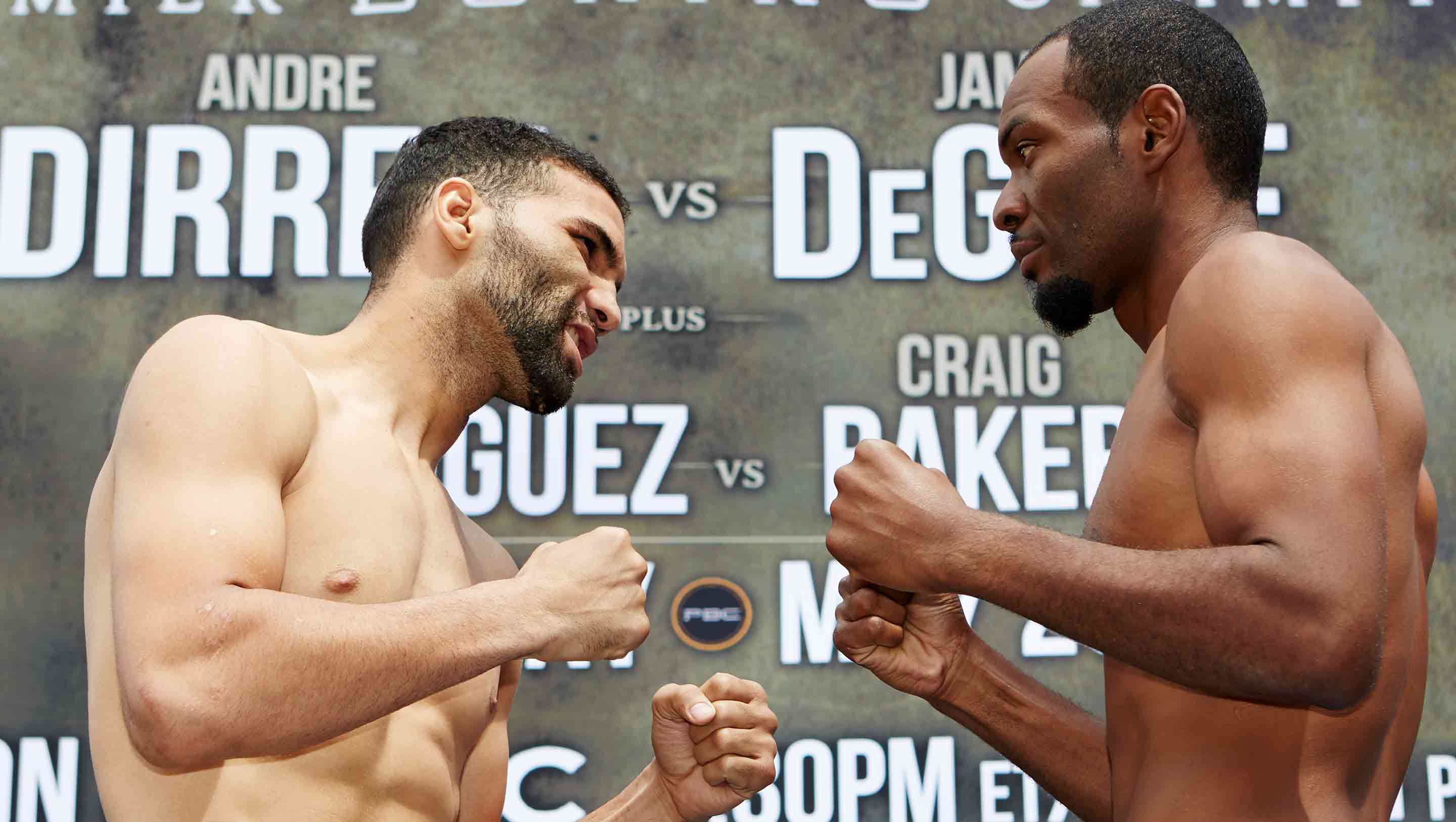 Baker and Rodriguez meet at weigh-in