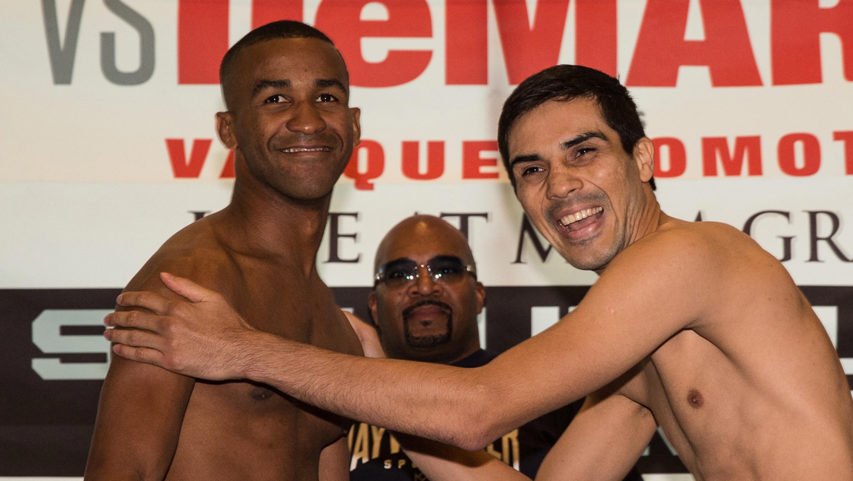 Weigh-in for Barthelemy and DeMarco