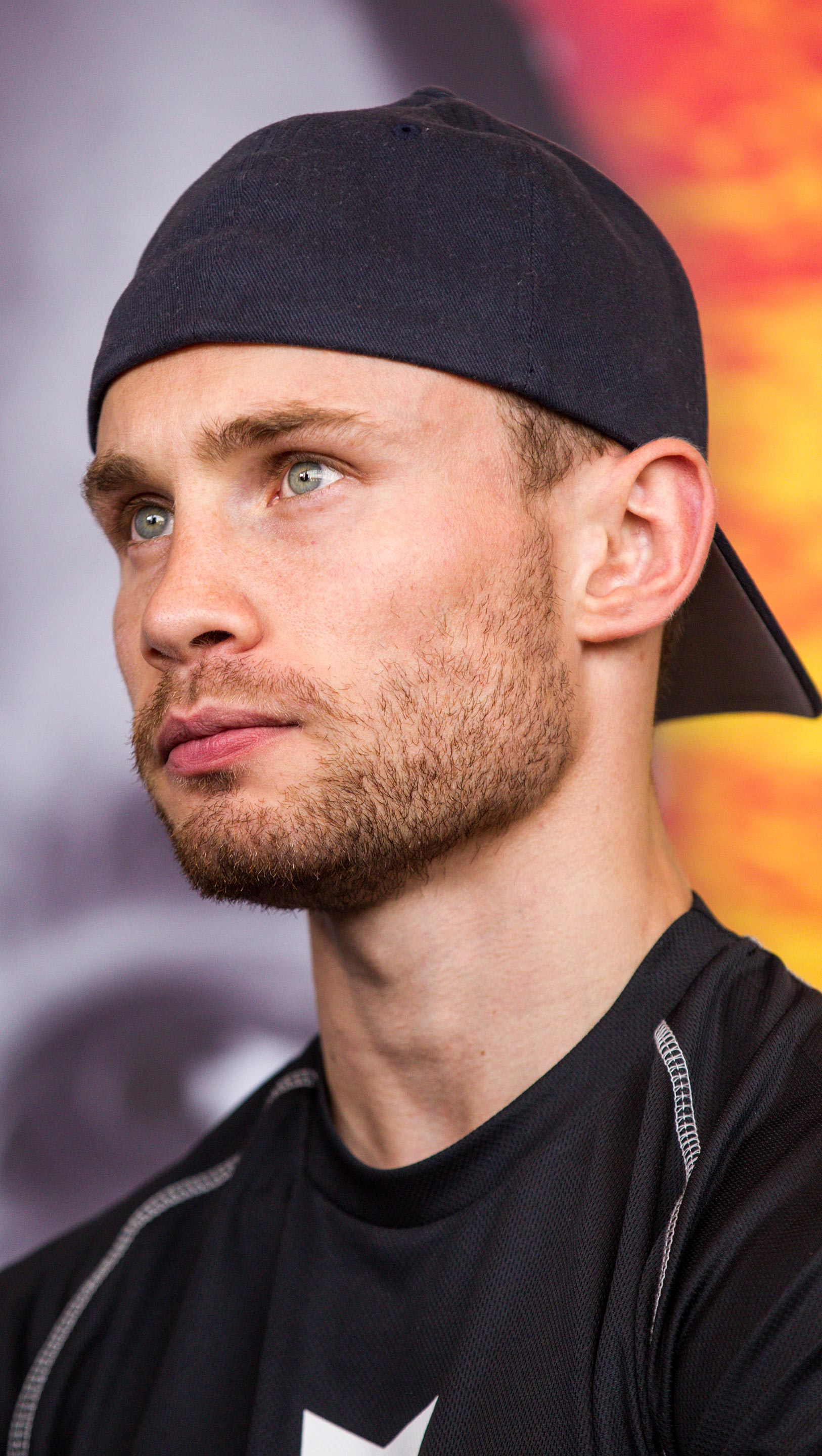 Frampton faces the media