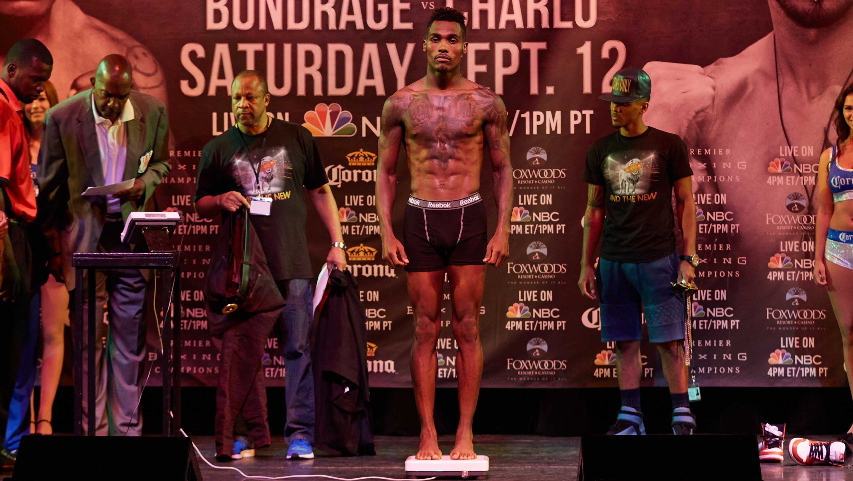 Charlo on the scales