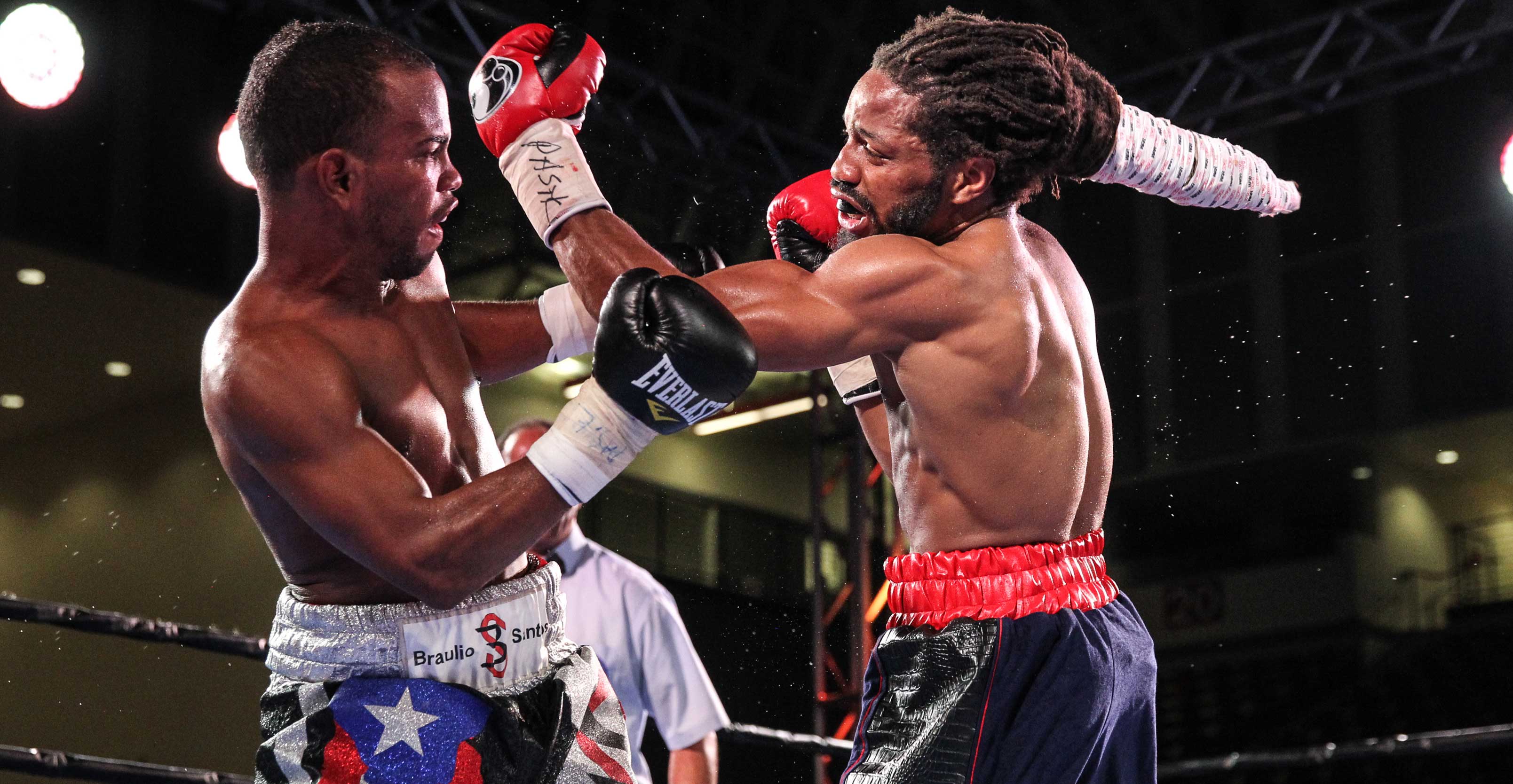 Douglas throws a left