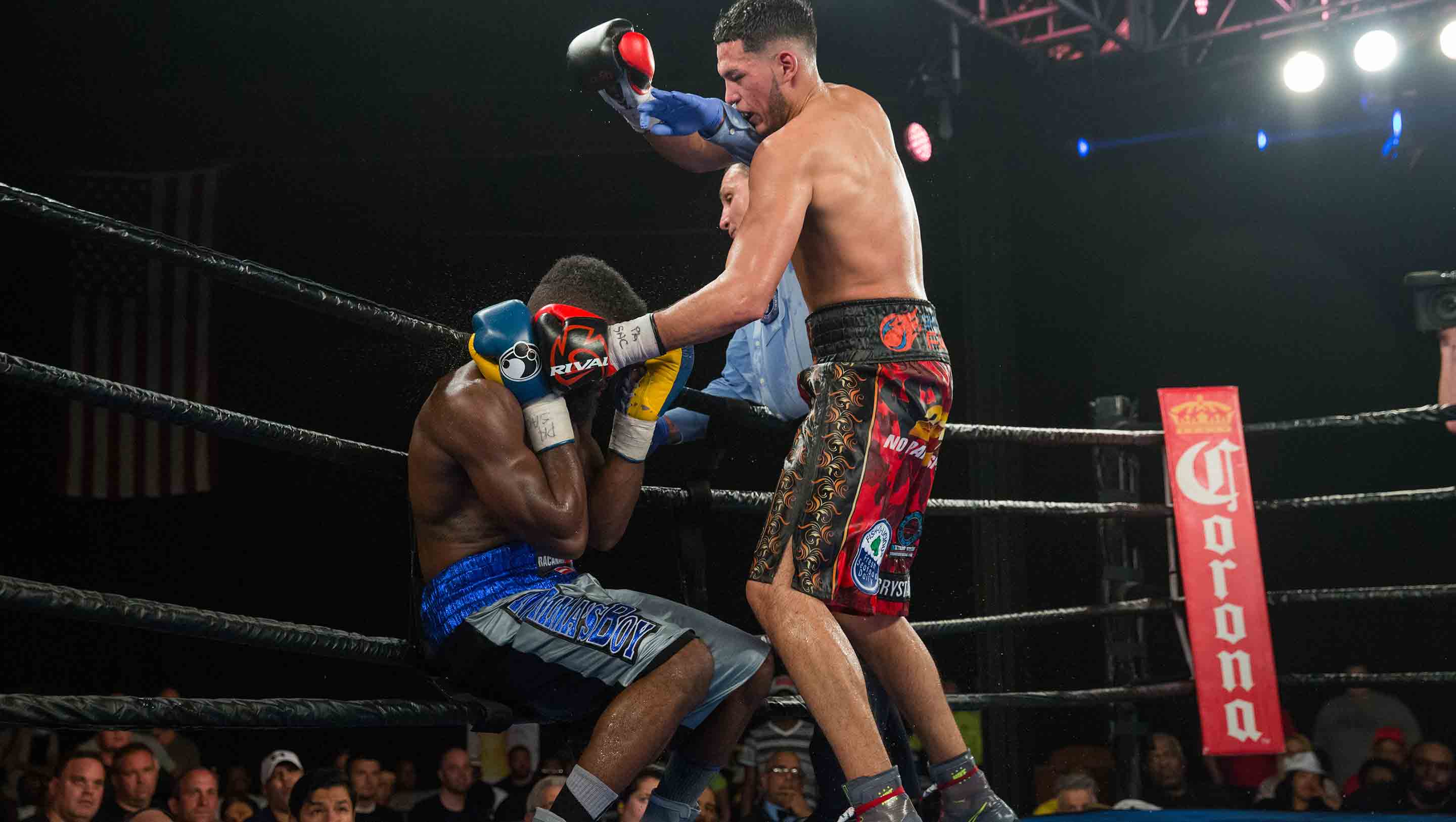 Douglin on the ropes