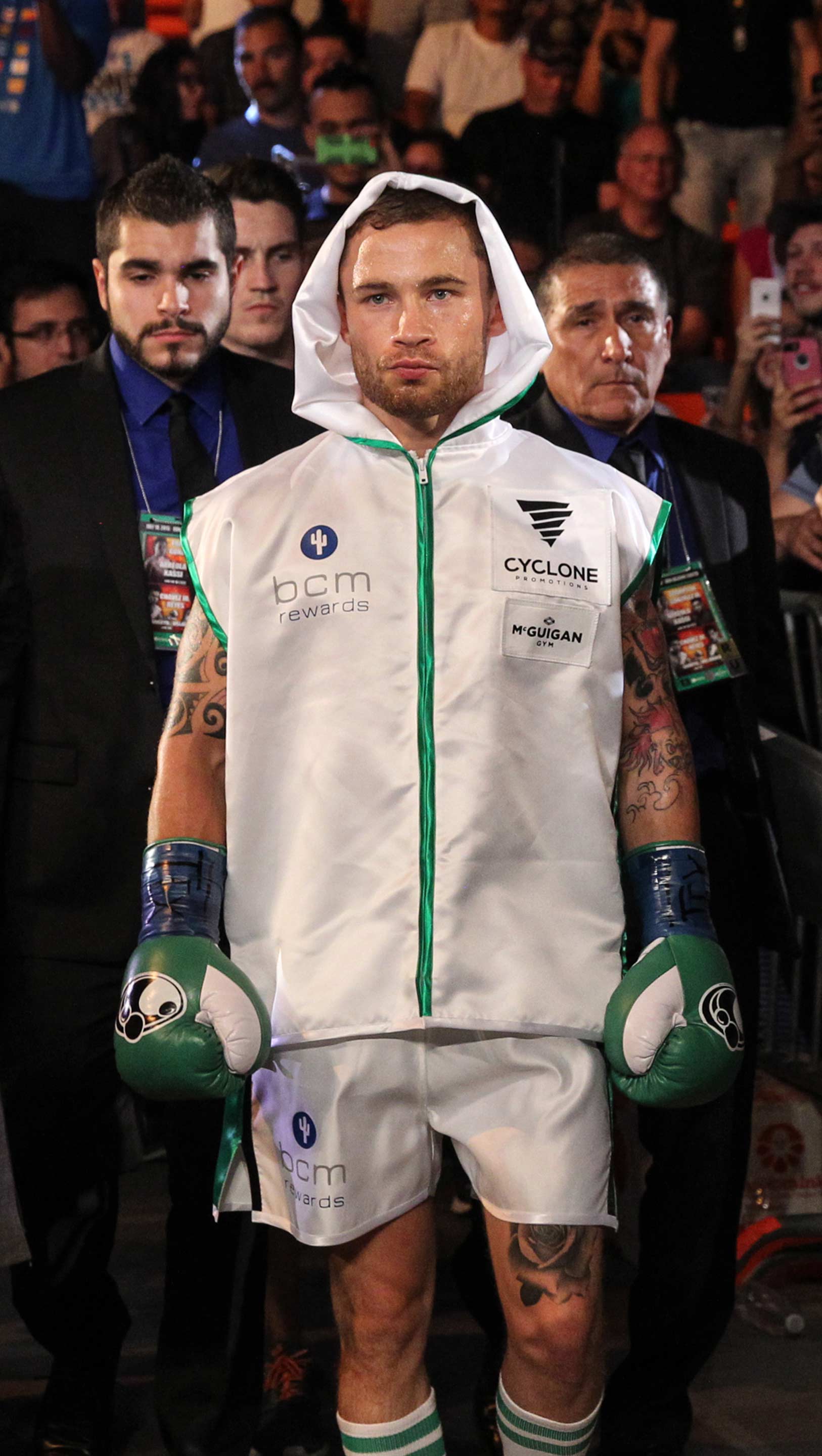Frampton enters the arena