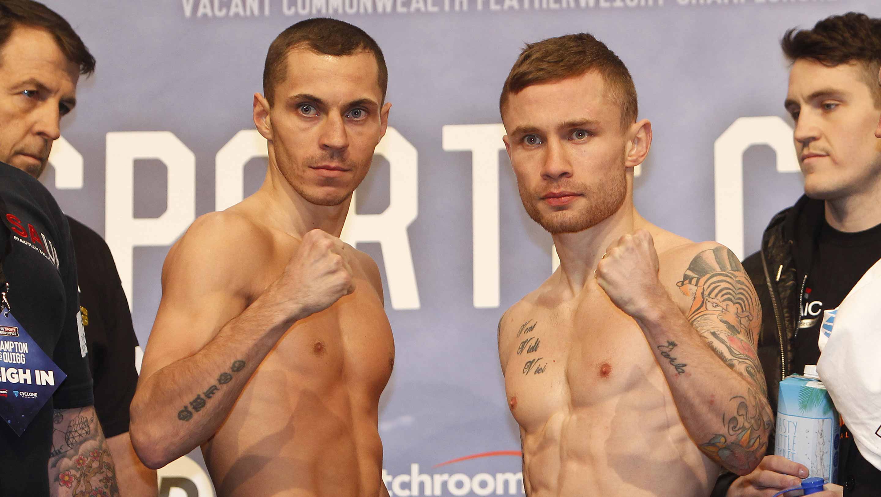 Frampton and Quigg weigh in