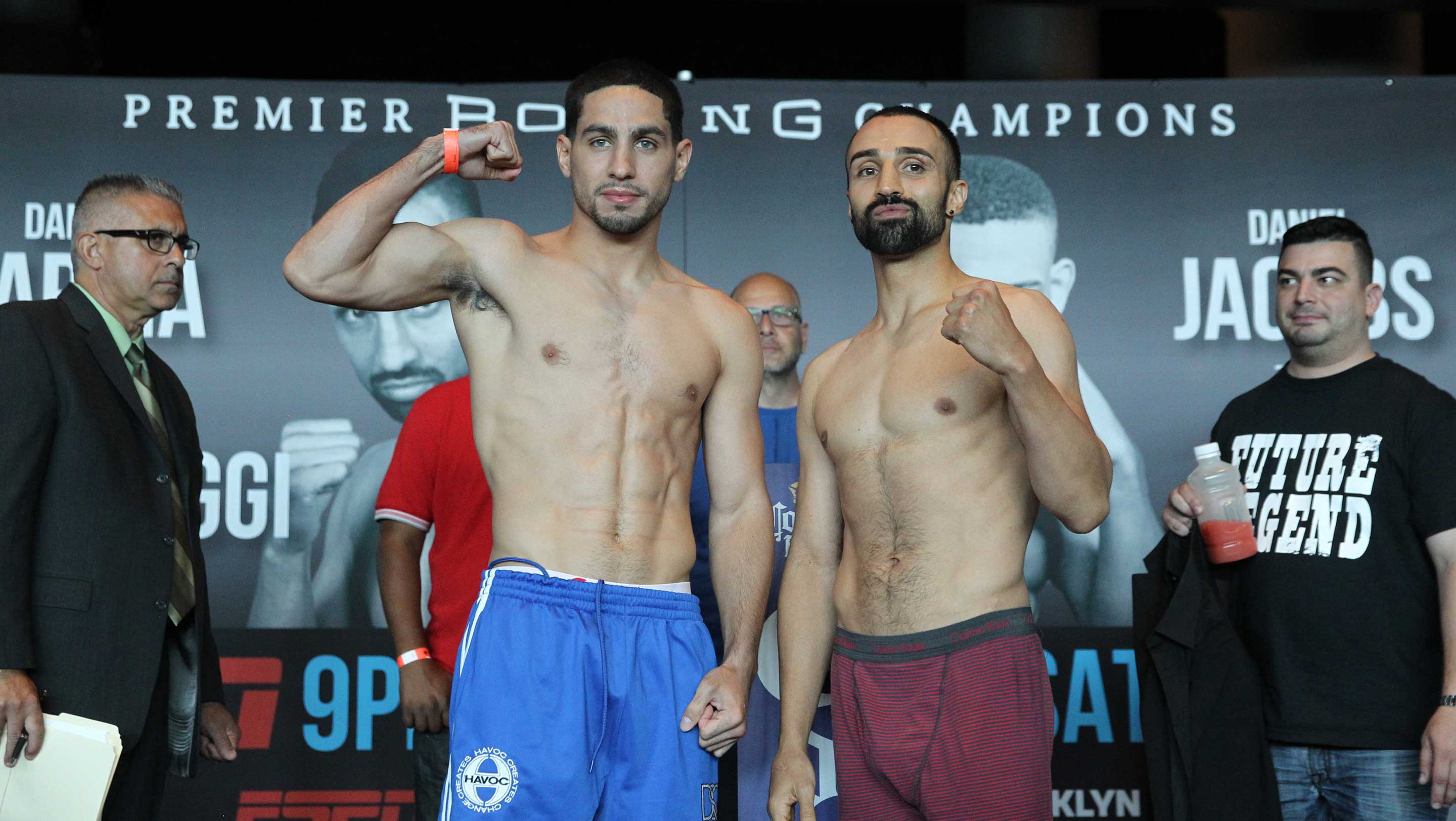 Garcia and Malignaggi at weigh-in