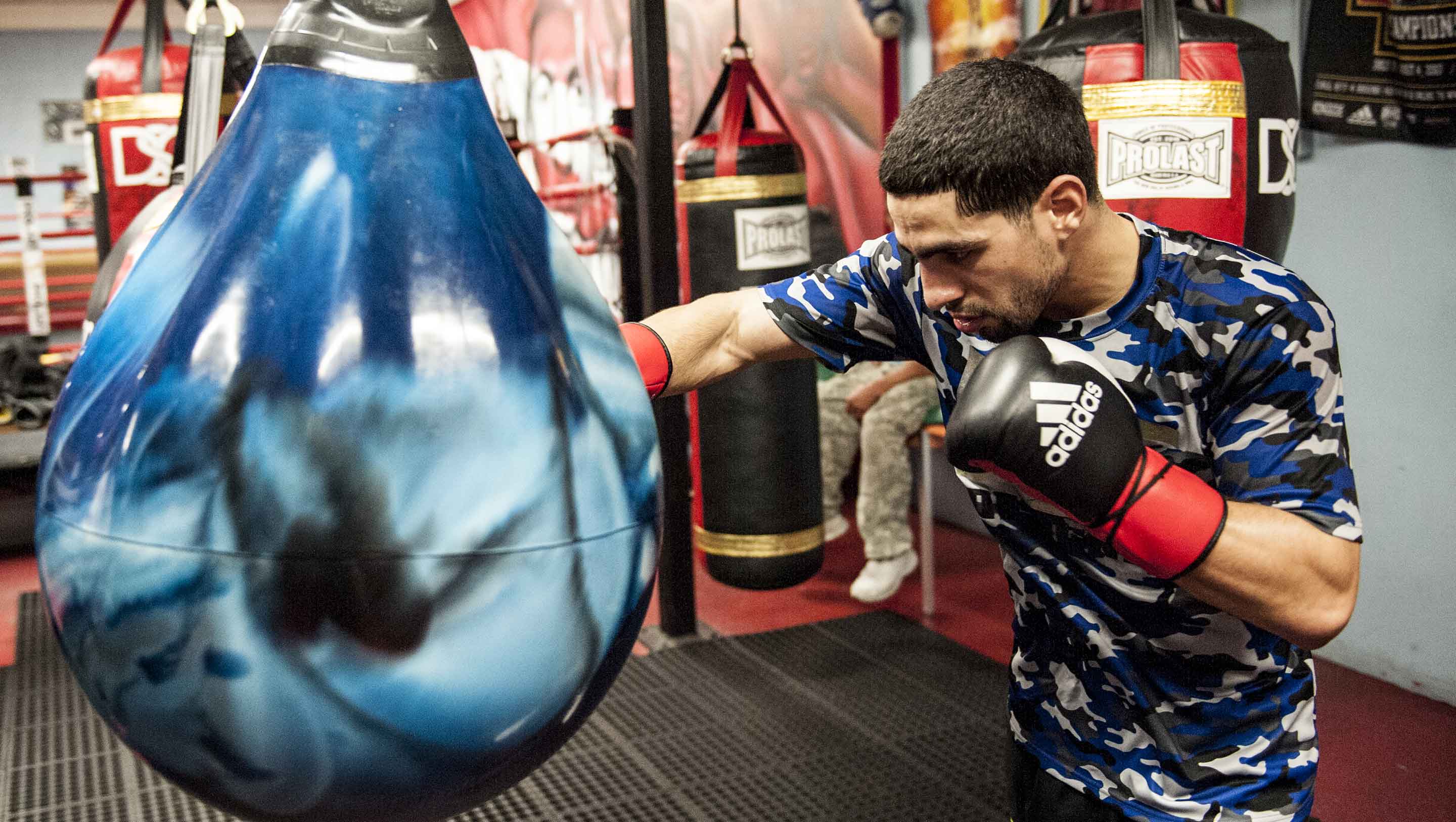 Garcia works out