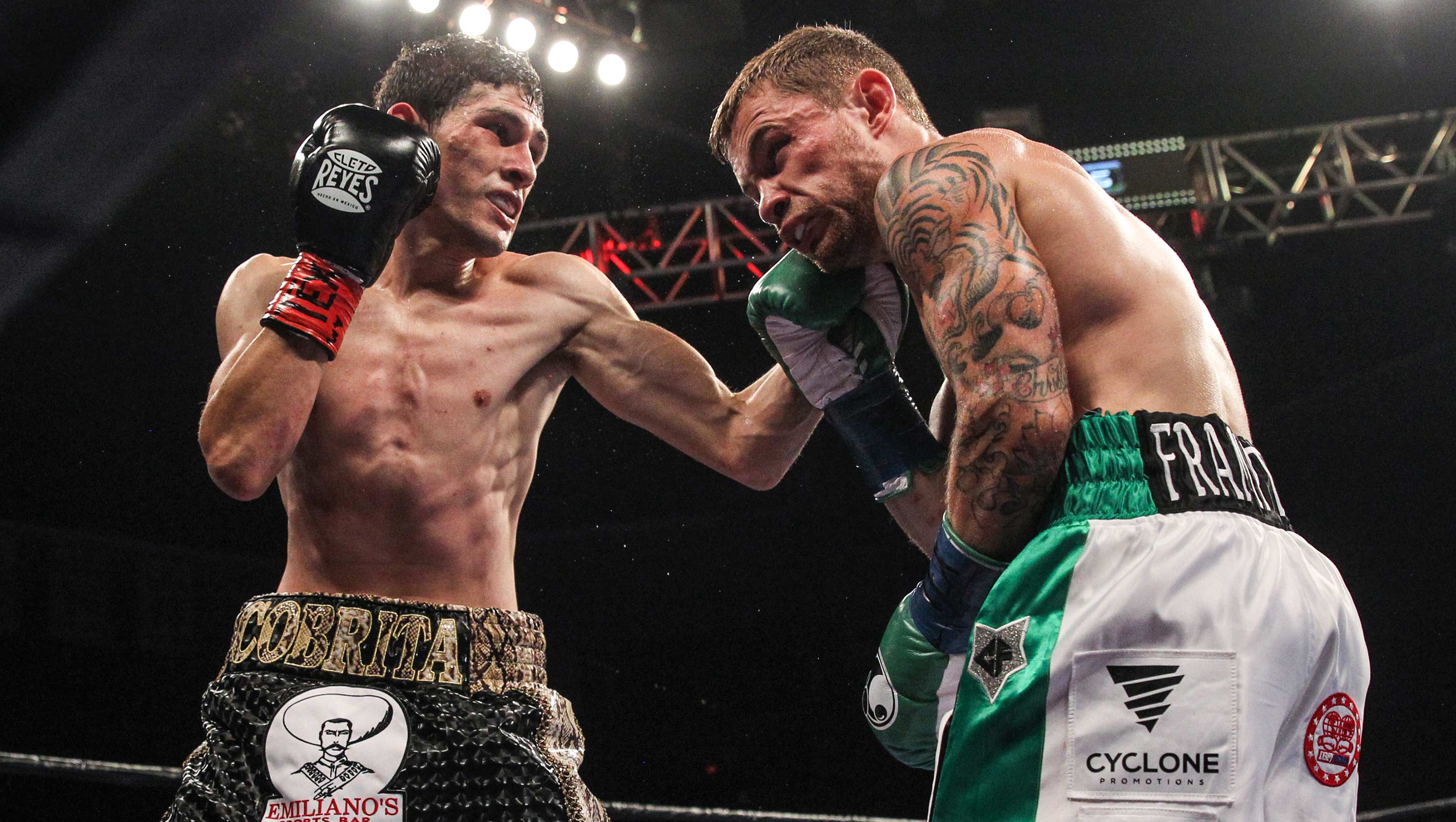 Gonzalez throws a left