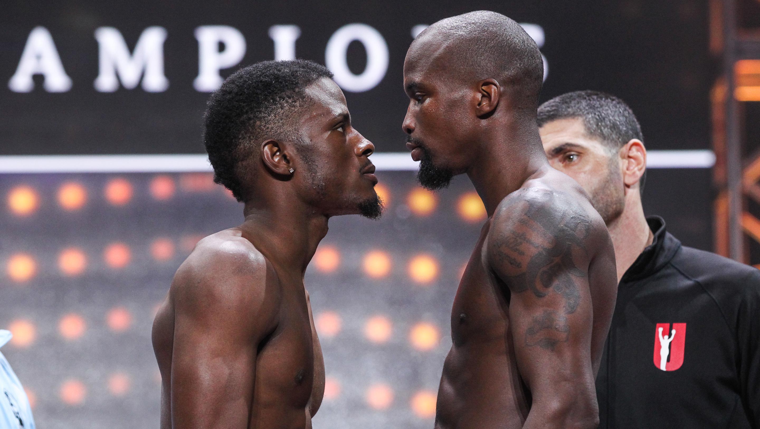 Weigh-in for Harrison and Nelson