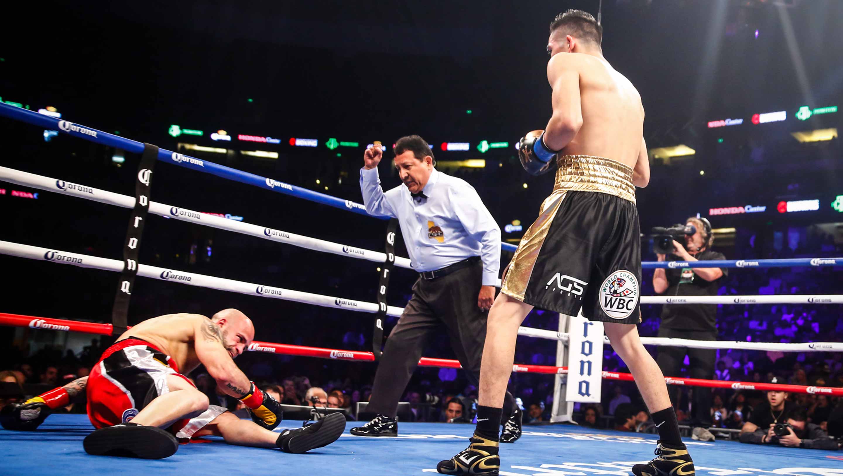 Martinez goes down