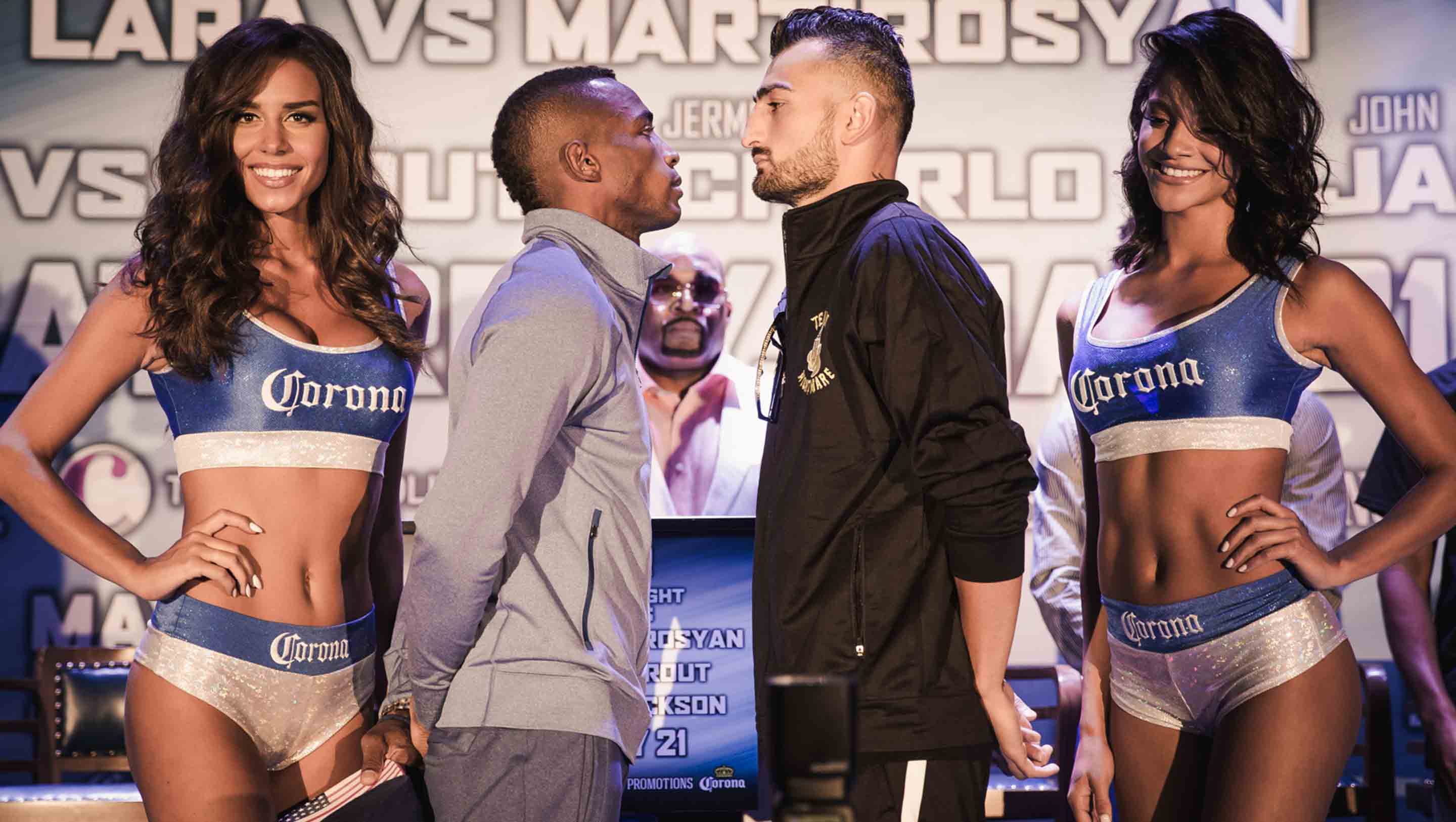 Lara and Martirosyan meet at their press conference