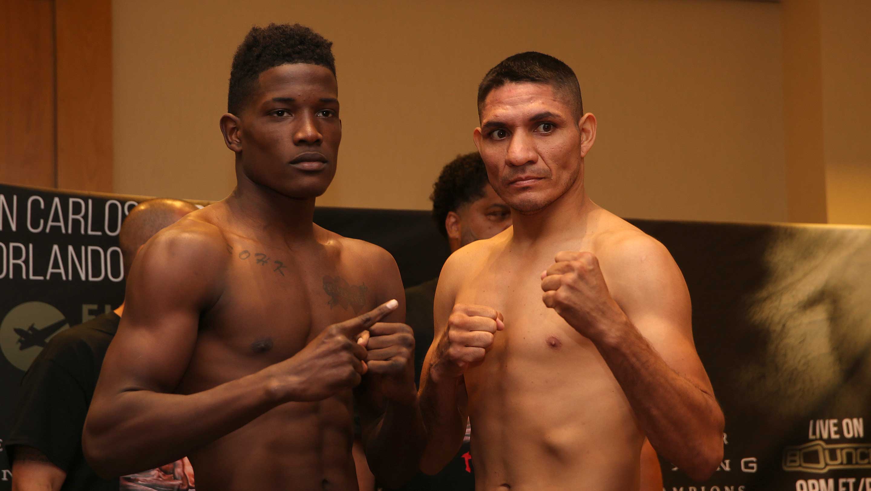 Lubin and Lora meet at weigh-in