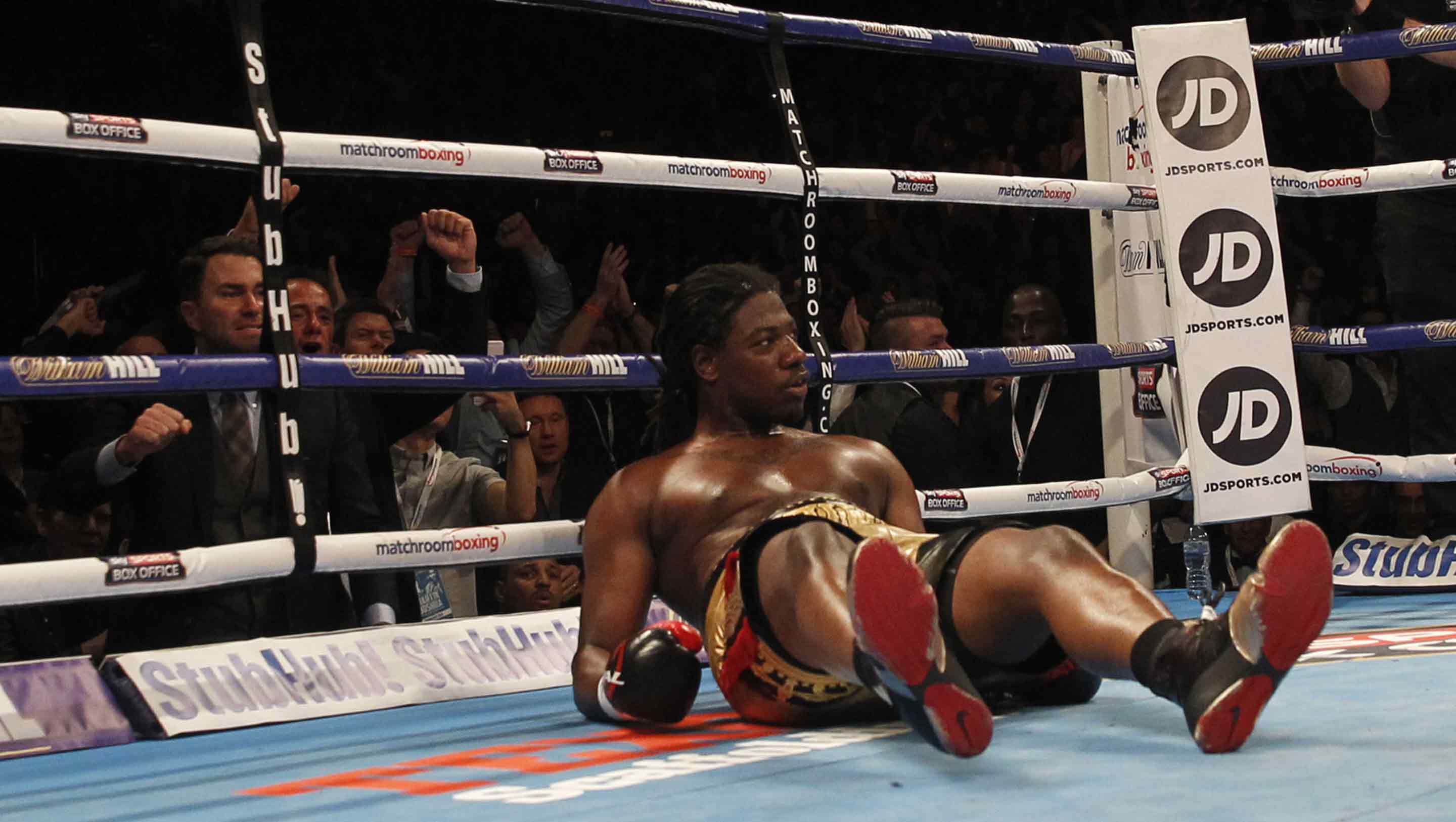 Martin goes down for the first time