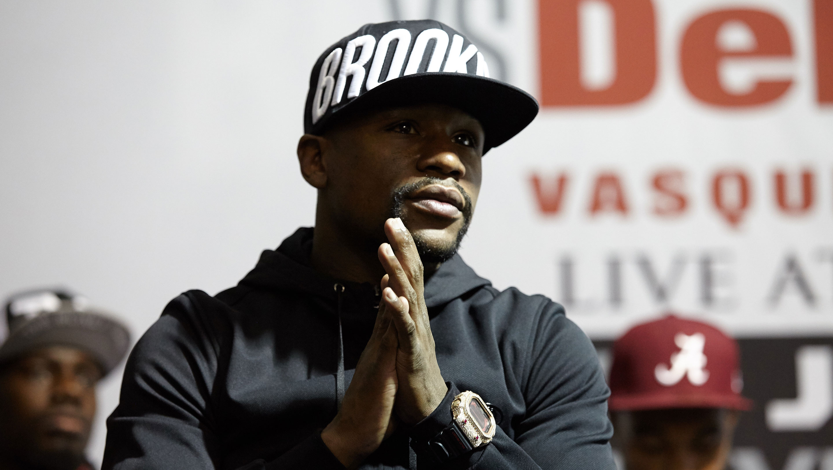 Floyd Mayweather Jr. at the pre-fight press conference