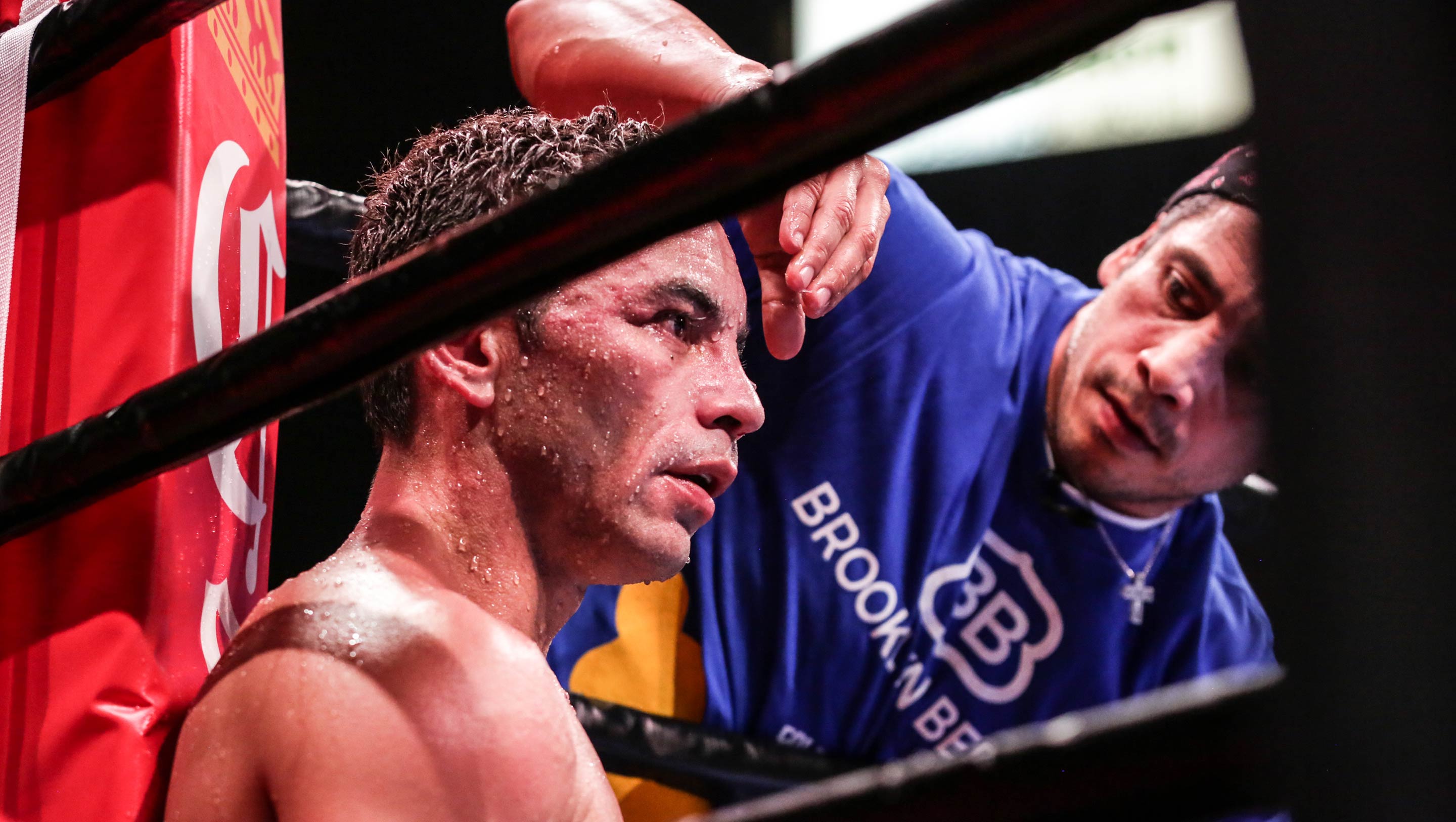 Montiel recovers in his corner