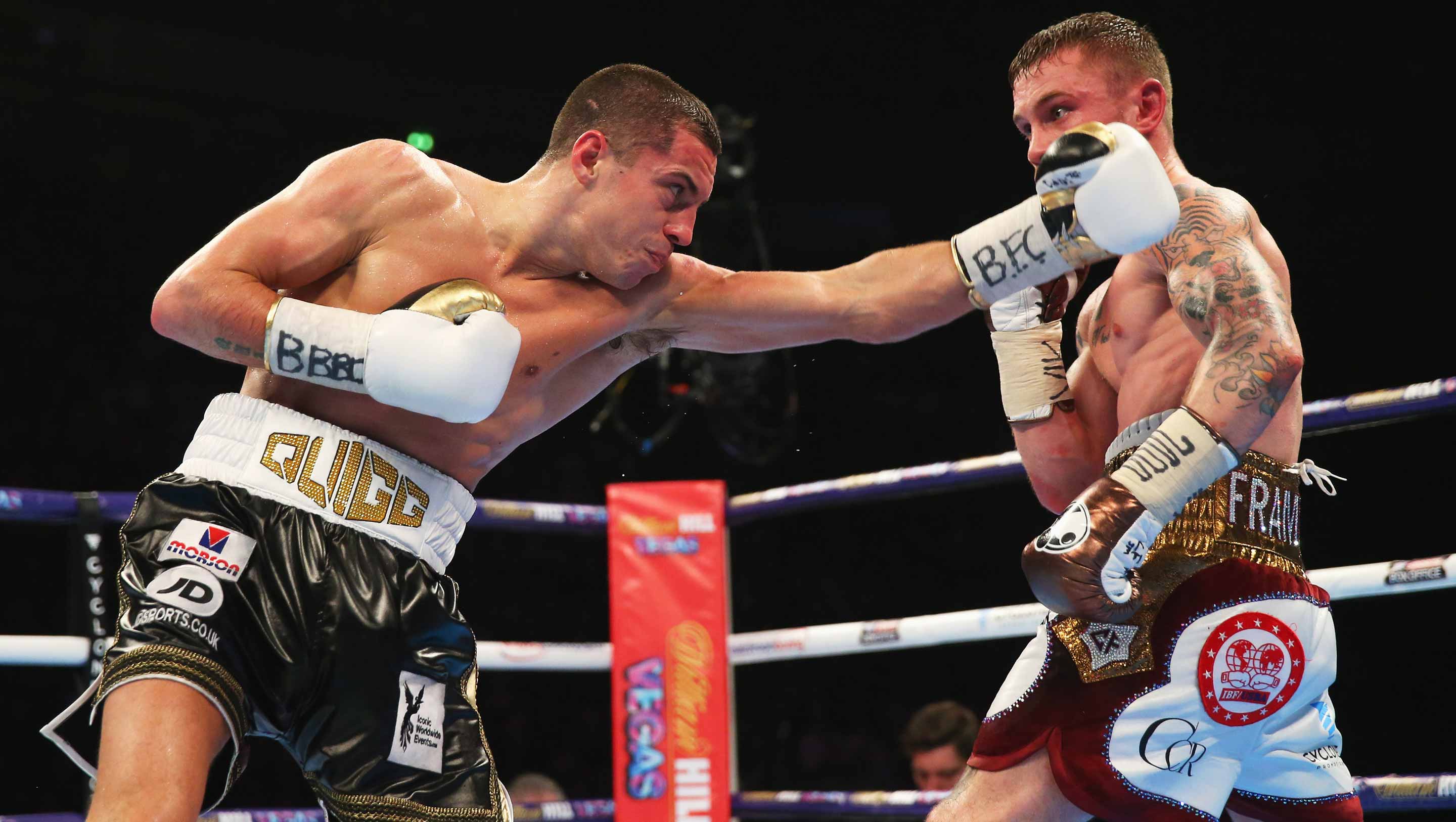 Quigg lands a jab