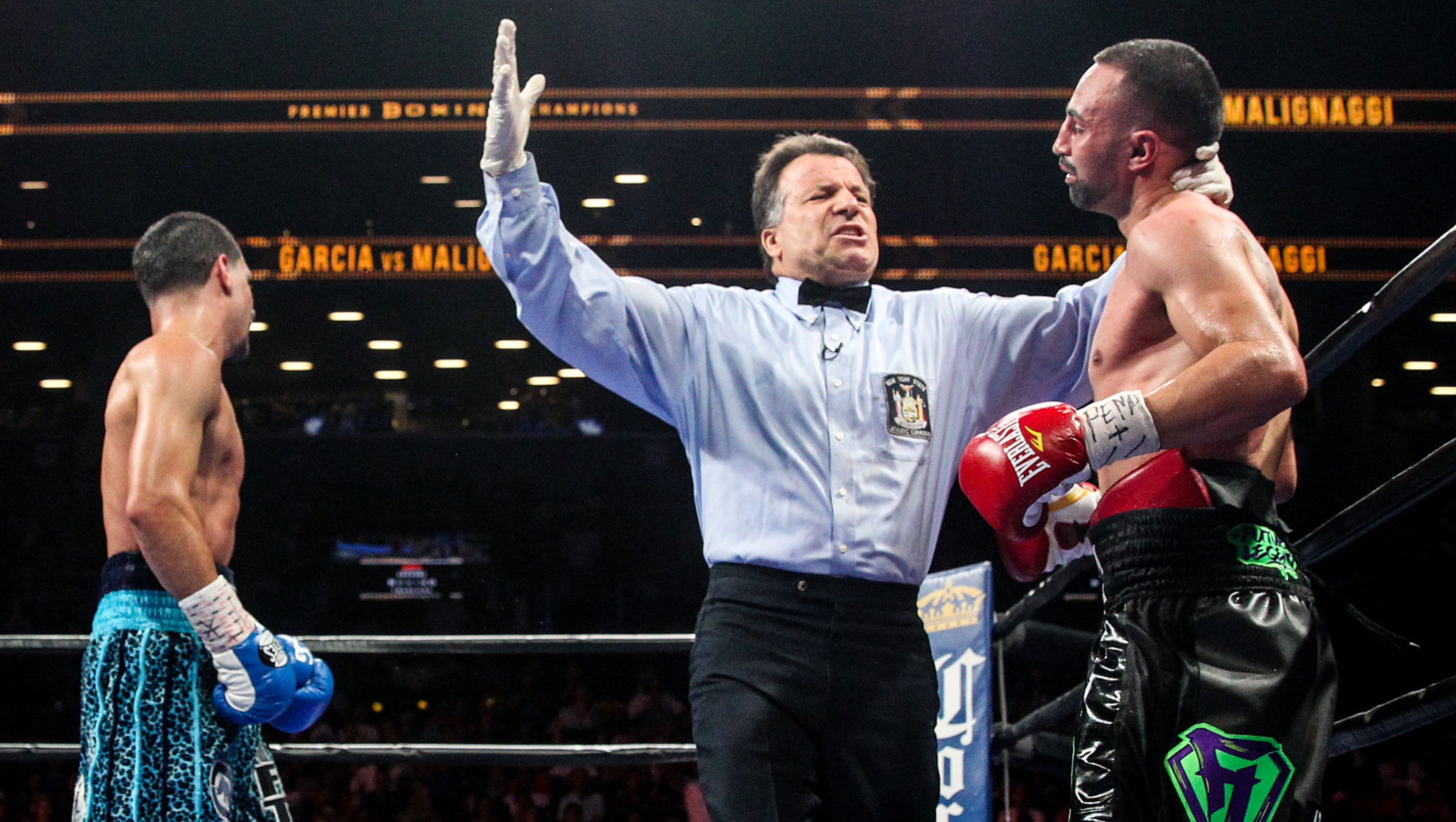 The referee steps in