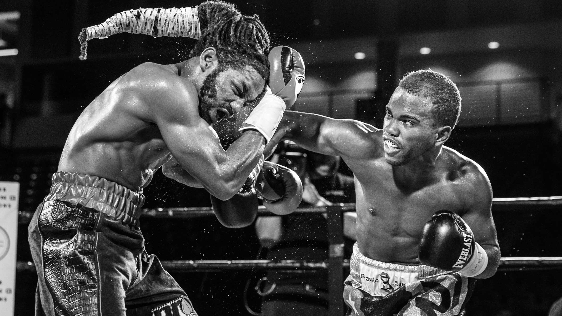 Santos throws a right