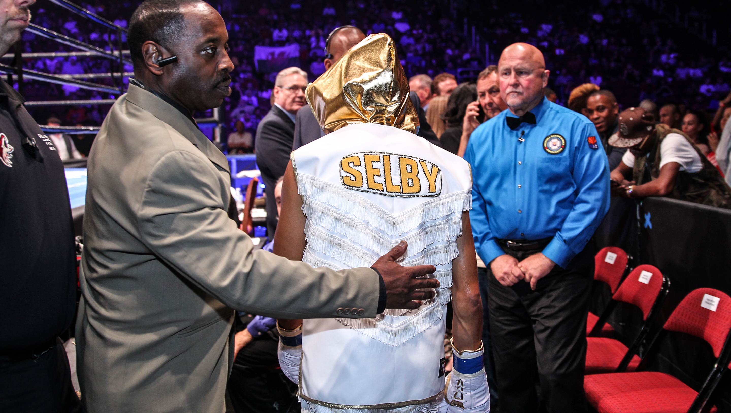 Selby makes an entrance