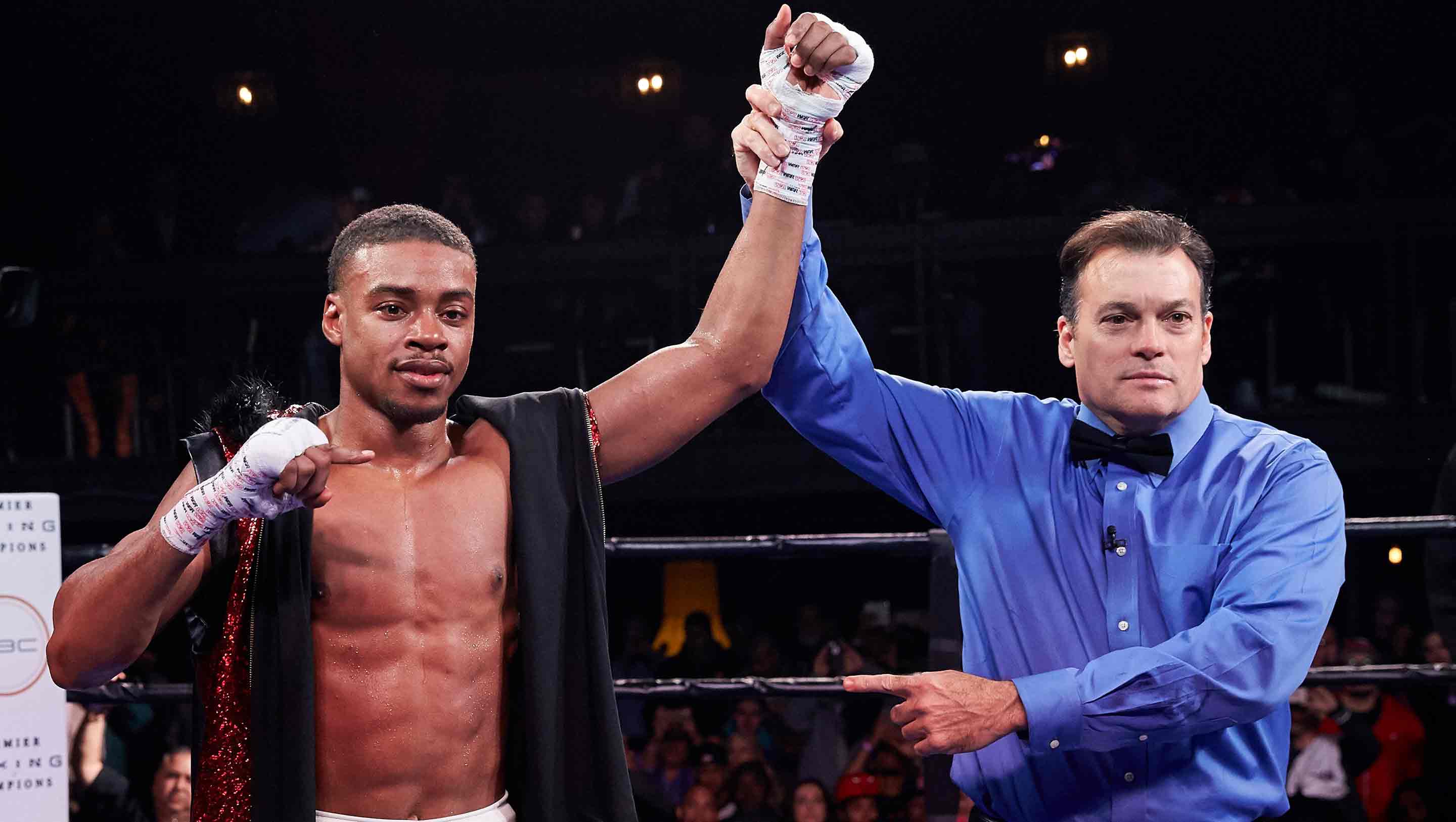 Spence celebrates victory
