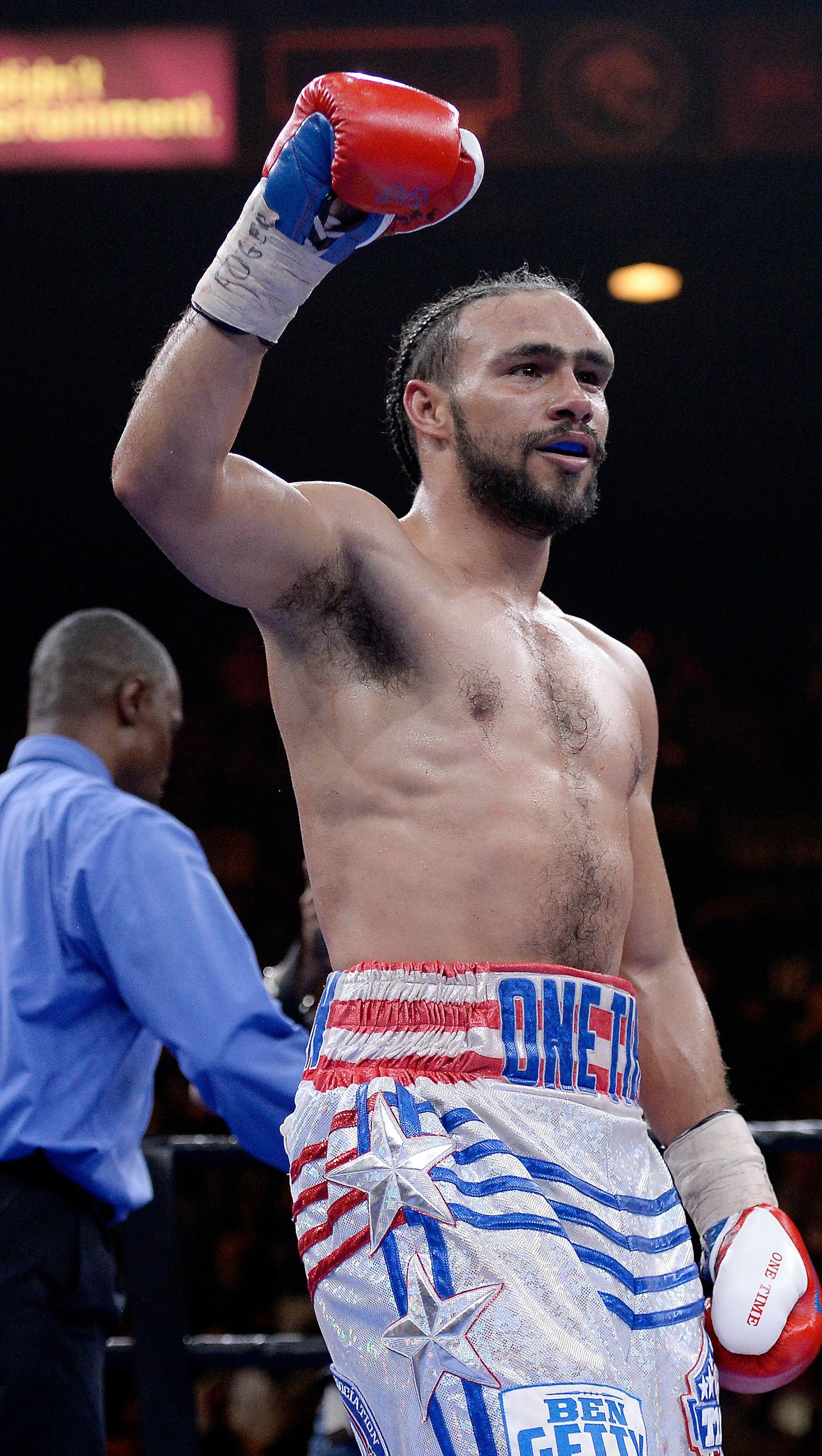 Thurman celebrates victory
