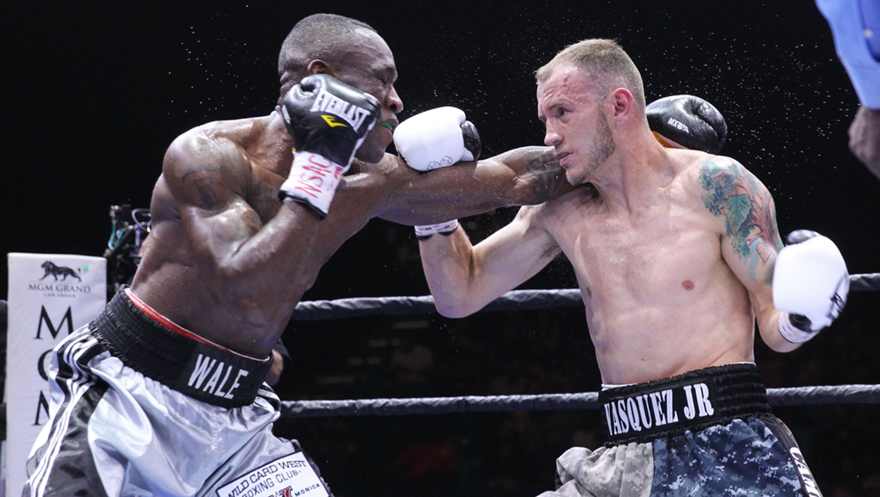 Omotoso throws a punch