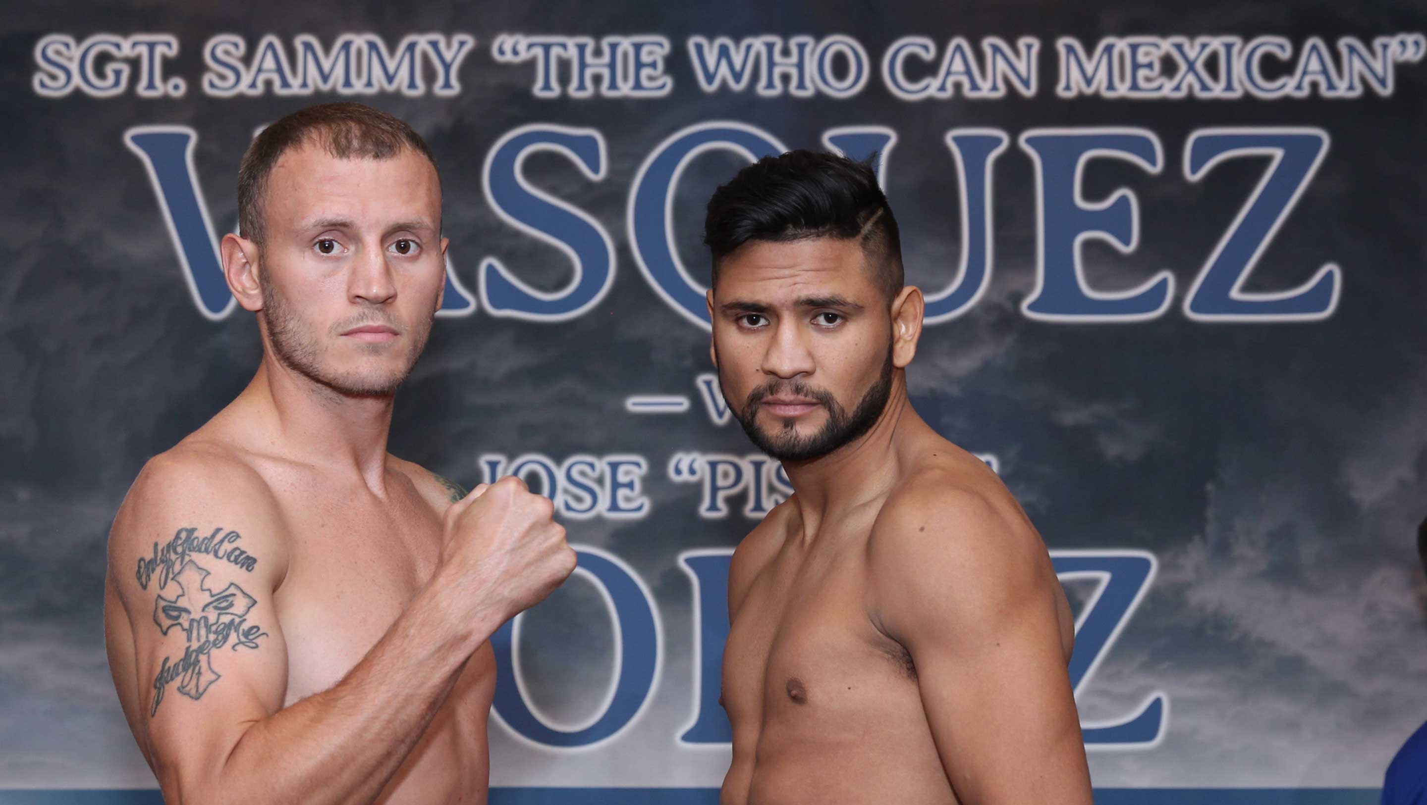 Vasquez and Lopez meet at weigh-in