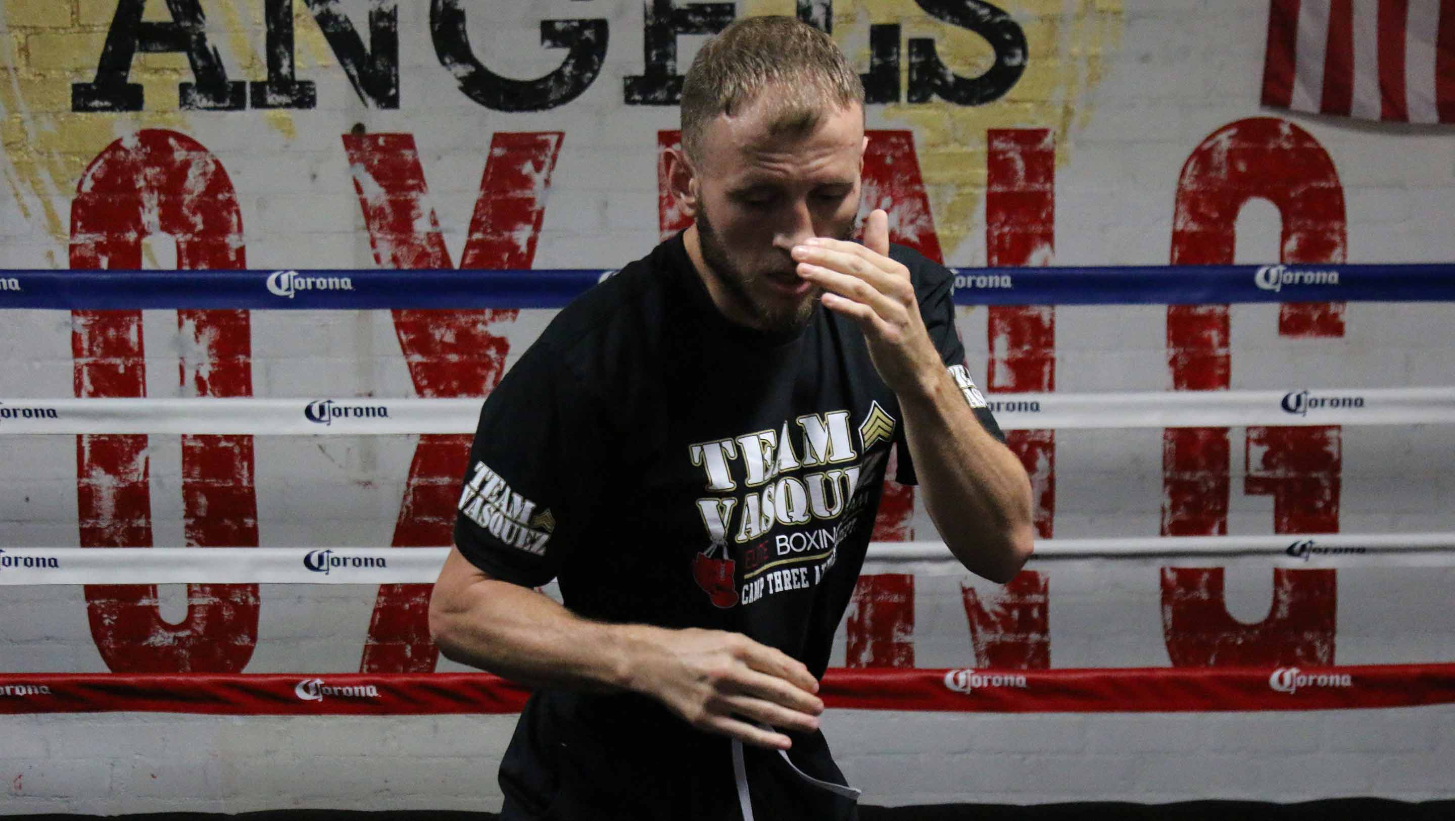 Sammy Vasquez works out