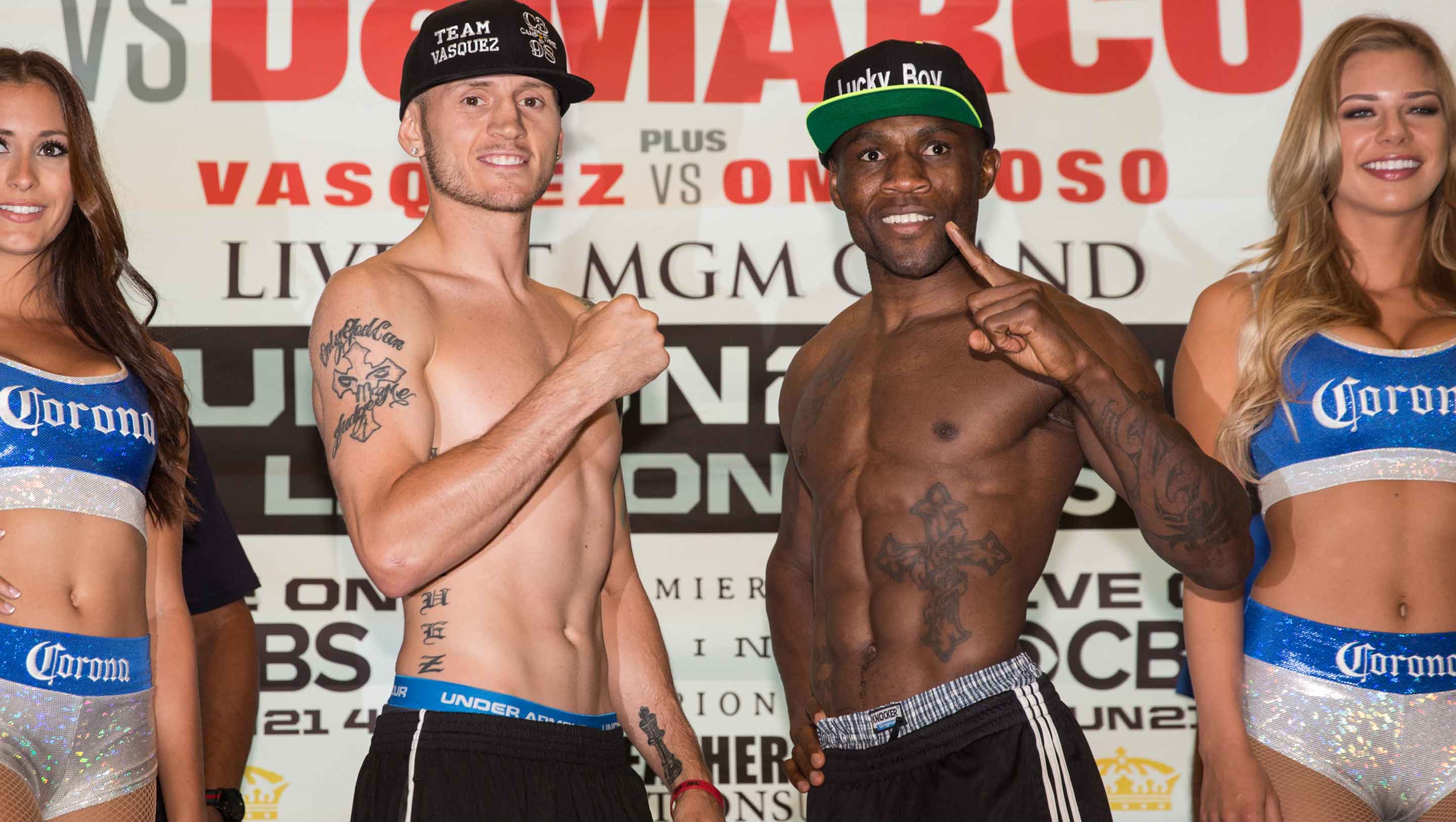 Vasquez and Omotoso meet at weigh-in
