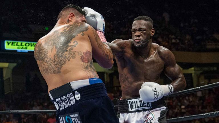 Deontay Wilder and Chris Arreola