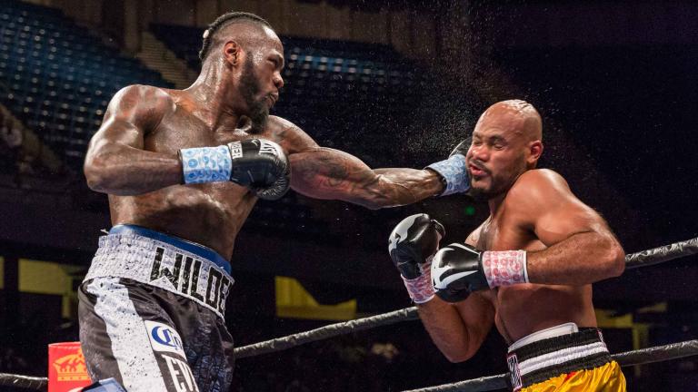 Deontay Wilder and Gerald Washington