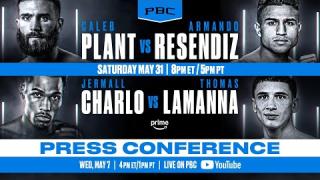 Embedded thumbnail for Plant vs Resendiz &amp;amp; Charlo vs LaManna LOS ANGELES PRESS CONFERENCE