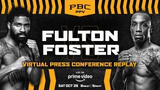 Embedded thumbnail for FULTON vs. FOSTER Virtual Press Conference Replay