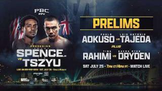 Embedded thumbnail for Spence vs. Tszyu PRELIMS LIVESTREAM