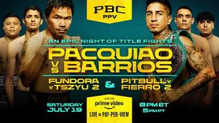 Embedded thumbnail for Pacquiao vs Barrios PREVIEW: July 19, 2025 | PBC PPV on Prime Video