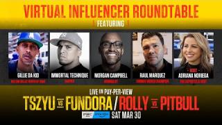 Embedded thumbnail for Virtual Influencer Roundtable | Breaking Down #TszyuFundora &amp;amp; #RollyPitbull