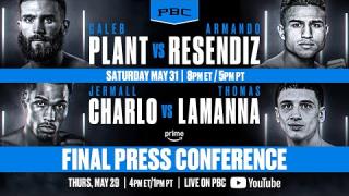 Embedded thumbnail for FINAL PRESS CONFERENCE | Plant vs. Resendiz &amp;amp; Charlo vs. LaManna