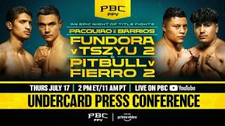 Embedded thumbnail for Pacquiao vs Barrios UNDERCARD FINAL PRESS CONFERENCE LIVESTREAM