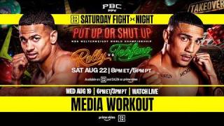 Embedded thumbnail for Rolly vs. Teofimo MEDIA WORKOUT LIVESTREAM