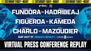 Embedded thumbnail for Fundora, Figueora, &amp;amp; Charlo VIRTUAL PRESS CONFERENCE REPLAY