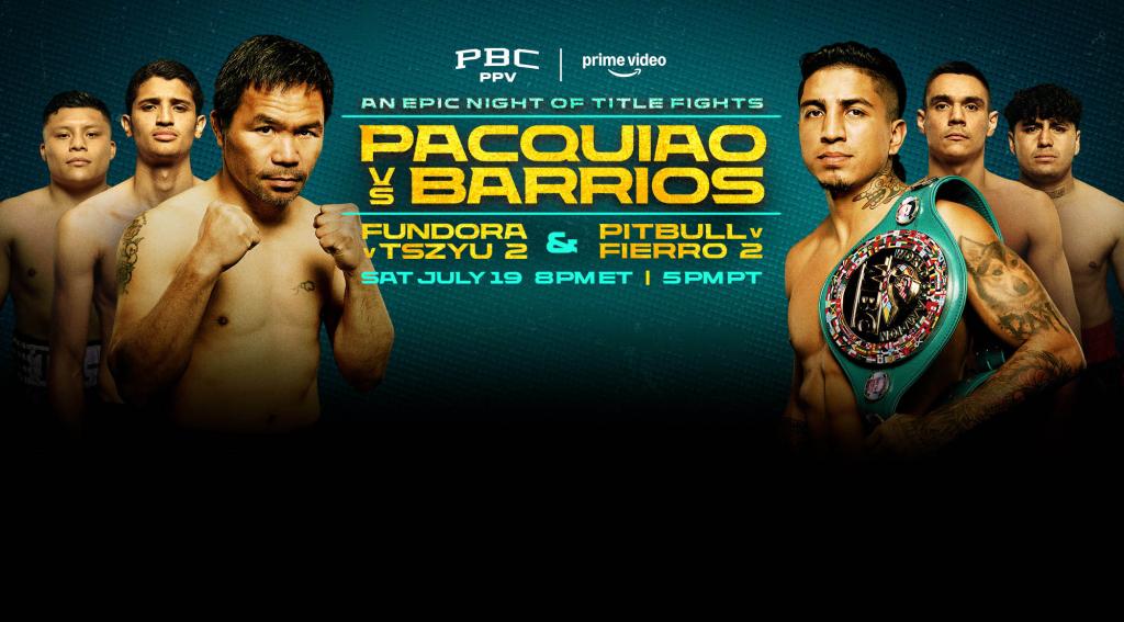 Pacquiao vs Barrios: July 19, 2025 on PBC PPV on Prime Video