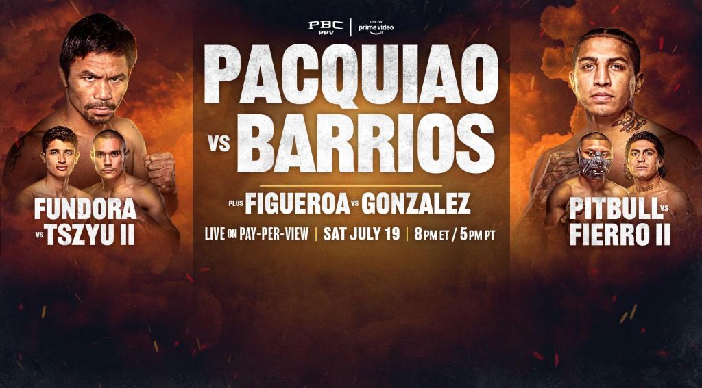 Pacquiao vs Barrios: July 19, 2025 on PBC PPV on Prime Video