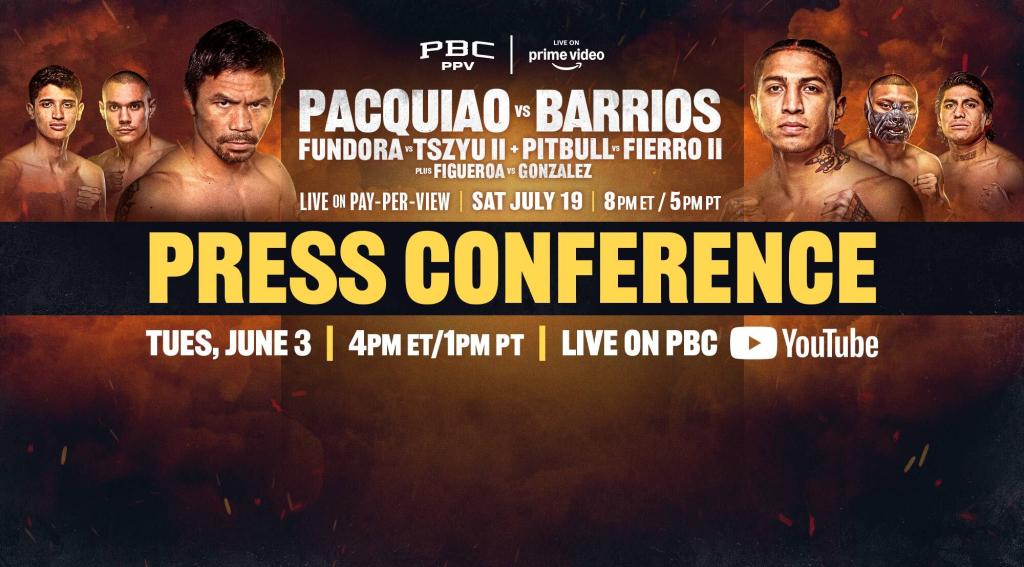 Pacquiao vs Barrios: July 19, 2025 on PBC PPV on Prime Video