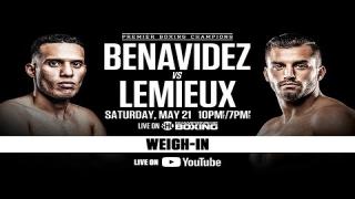 Embedded thumbnail for OFFICIAL WEIGH-IN: David Benavidez vs David Lemieux | #BenavidezLemieux