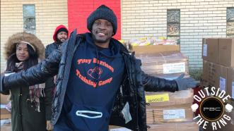 Outside the Ring: Tony Harrison hosts Holiday Toy & Grocery Giveaway in his hometown of Detroit