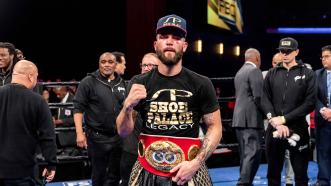 Caleb Plant dominates Jose Uzcategui to capture the IBF super middleweight world championship